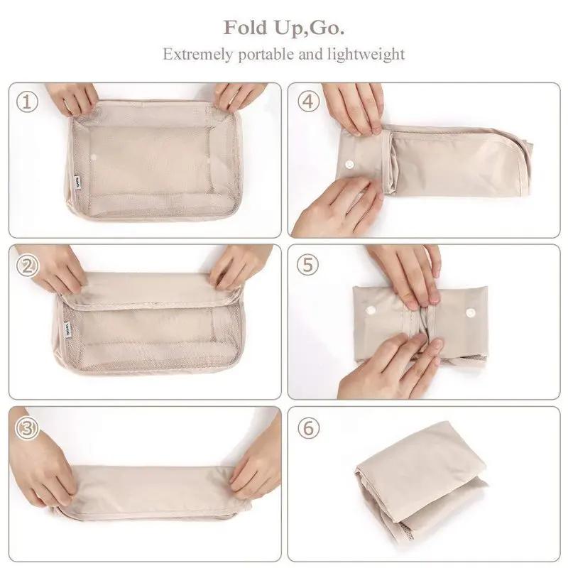 8PCS Packing Cubes Travel Packing Organizers for Travel Accessories, Luggage Suitcase Packing Bags Set with Storage Show Bag, Cl