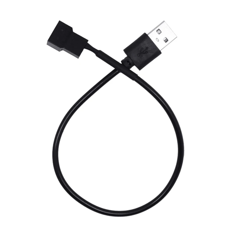 

USB to 4Pin Fan Cable USB to CPU Fan Adapter Cord for Laptop Notebook Fans 5V Power Supply 30CM/11.8in