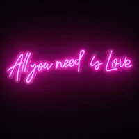neon sign all you need is love neon custom led light sign art home for wedding bar bachelor party bedroom aesthetic wall decor