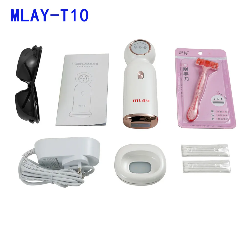 

Лазерное удаление волос MLAY T10, сапфировый IPL эпилятор для удаления волос, холодный лед, 9999999 вспышек, малайский эпилятор, лазерный депилятор д...