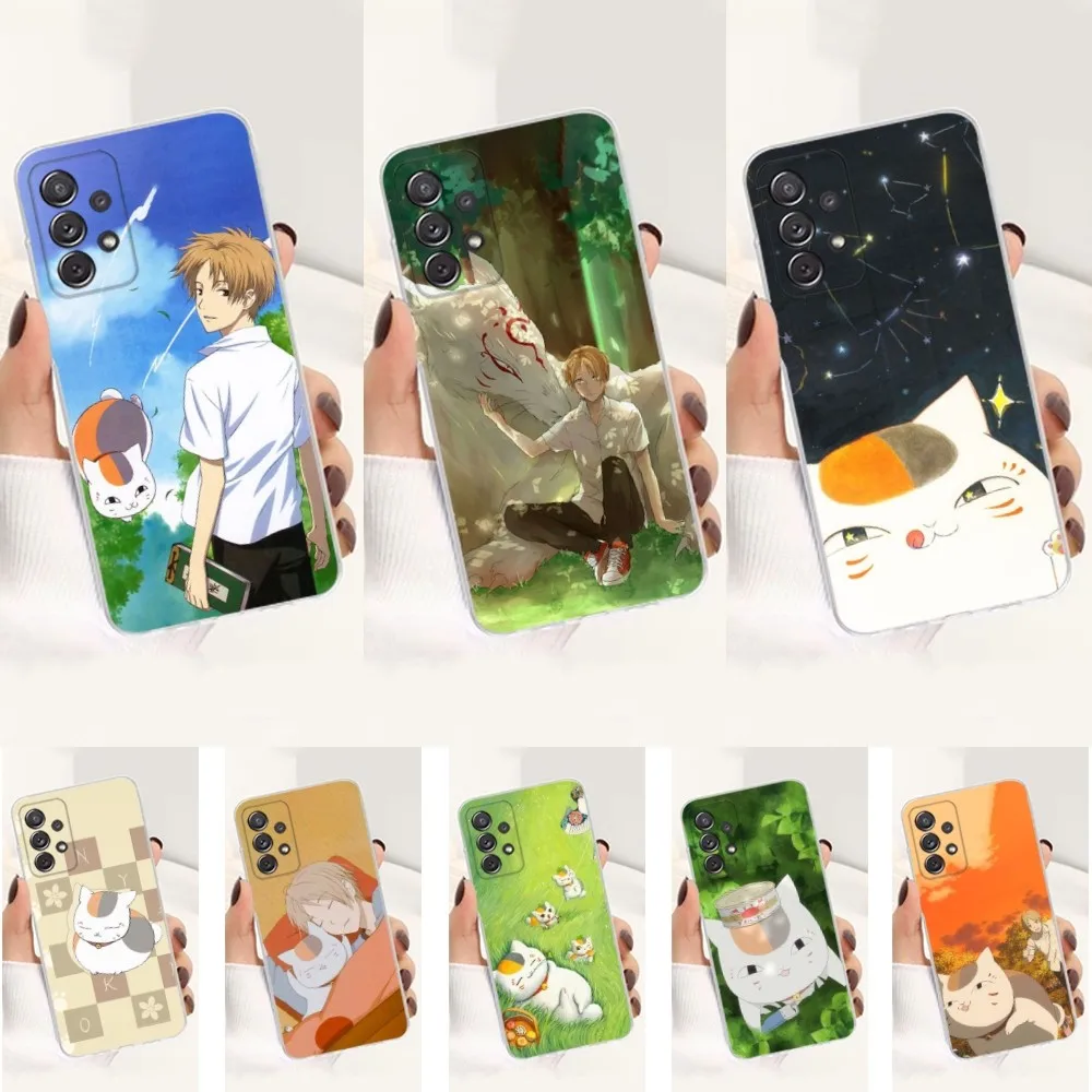 Y-Yuujinchou N-Nyanko-Sensei Phone Case For Samsung S30 S23 S21 S22 S20 Ultra FE Lite S10 S9 S8 PIus Transparent Silicone