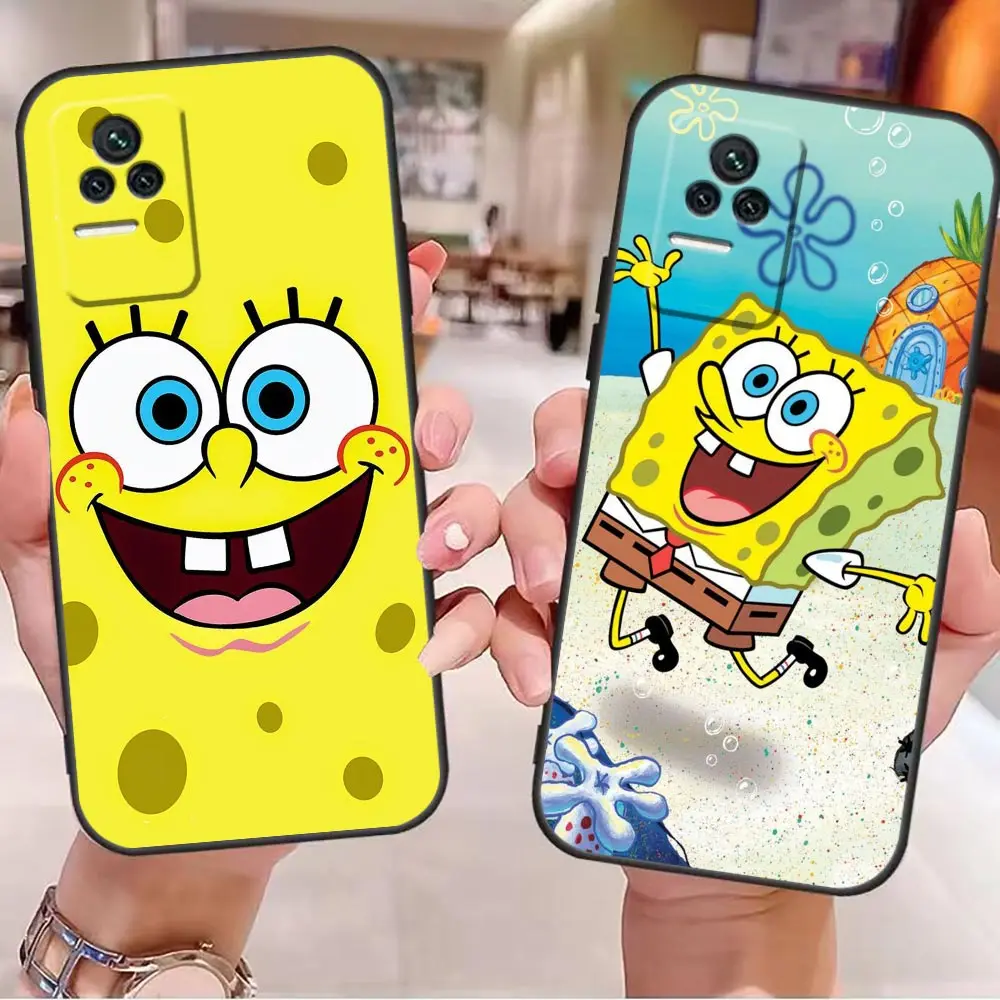 

Happy S-SpongeBob S-SquarePants Phone Case For Redmi K60 K50 K40 Gaming K30 K20 12C 10 10C 9T 9C 9A 9 8A 8 7A 7 Case Funda Shell