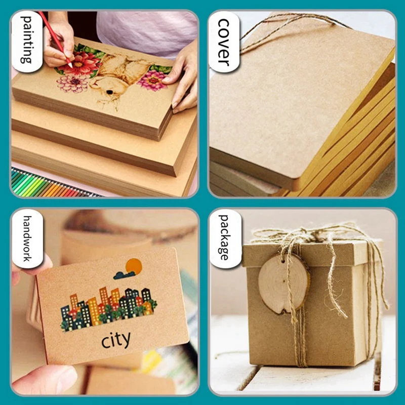 Картонные листы BEAU с гофрированным покрытием A4 толстые/тонкие картонные вставки