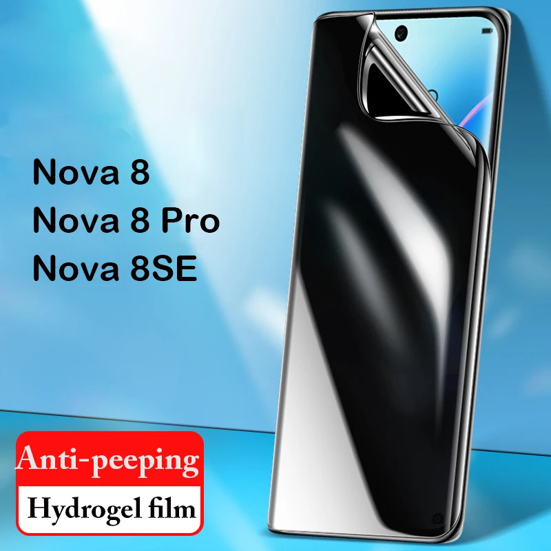

Anti-Peeping Hydrogel Film for Huawei Nova 8 7 Pro SE Nova8 Nova7 Pro nova8se Screen Protector Unlock Anti Glare Private Film