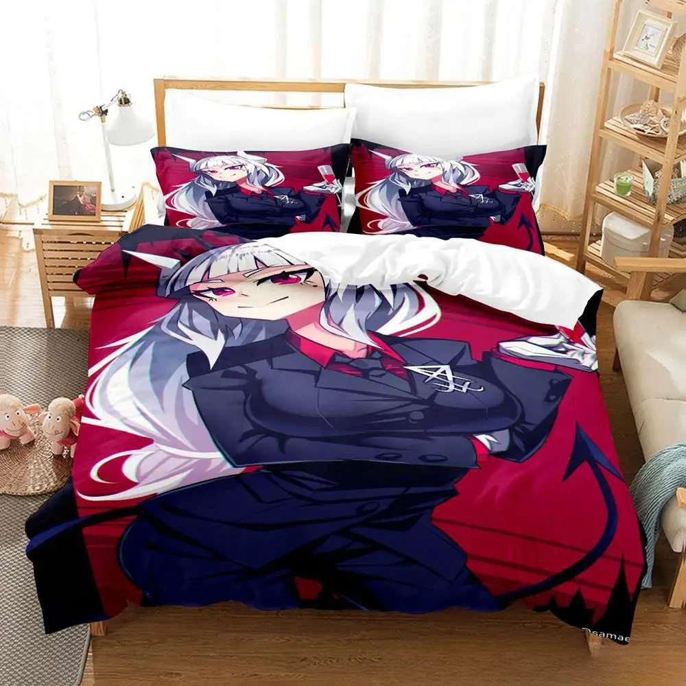 Anime Game Helltaker Bedding Set Duvet Cover Bed Quilt Pillowcase Comforter king Queen Size Boys Adult Home Textiles