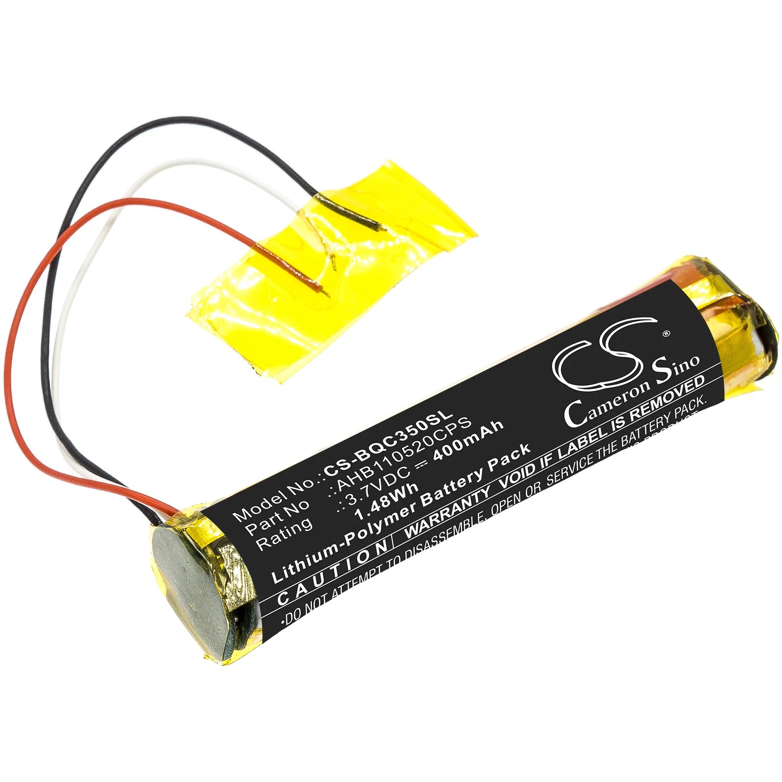 

CS Wireless Headset Battery for Bose Quietcomfort 35 QC35 419811 Fits AHB110520CPS CS-BQC350SL 400mAh/1.48Wh