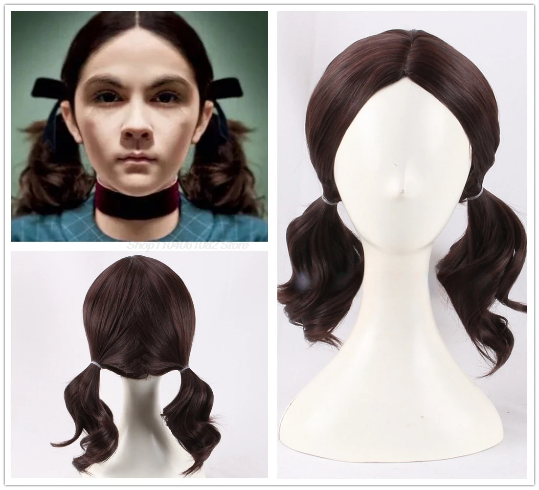 Новый страшный фильм Сирф Эстер Колман костюм для косплея парик синее клетчатое