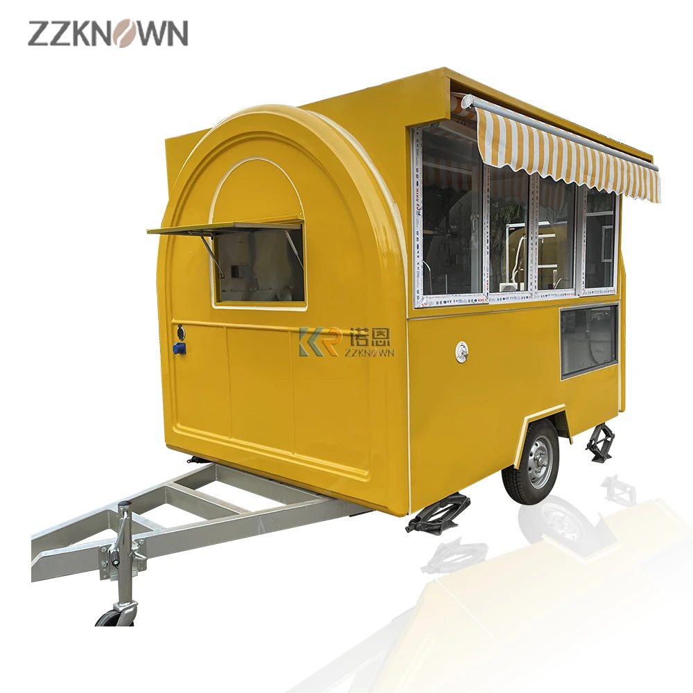 

Fast Street Electric Mobile Food Cart Bus Vending Car Galvanized Food Truck Trailer for Sale Restaurant Foodtruck