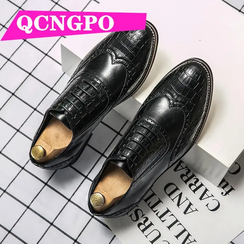 

Oxford shoes lace up shoes business formal shoes dress shoes office shoes groom leather shoes men's meeting shoes wedding shoes