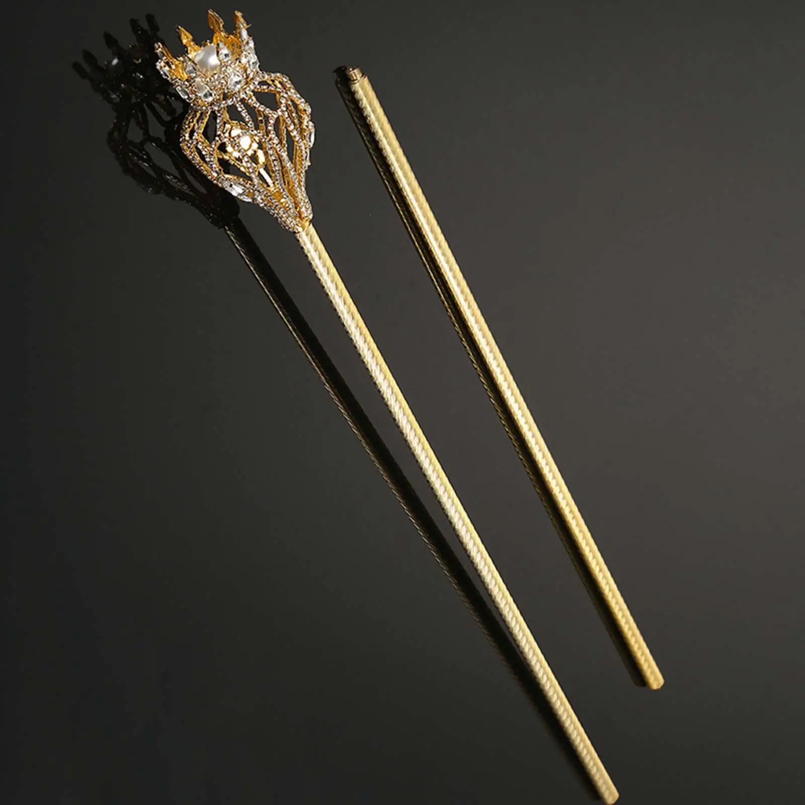 

Exquisite Rhinestone Scepter Hollow Out for Masquerade Dress up Halloween