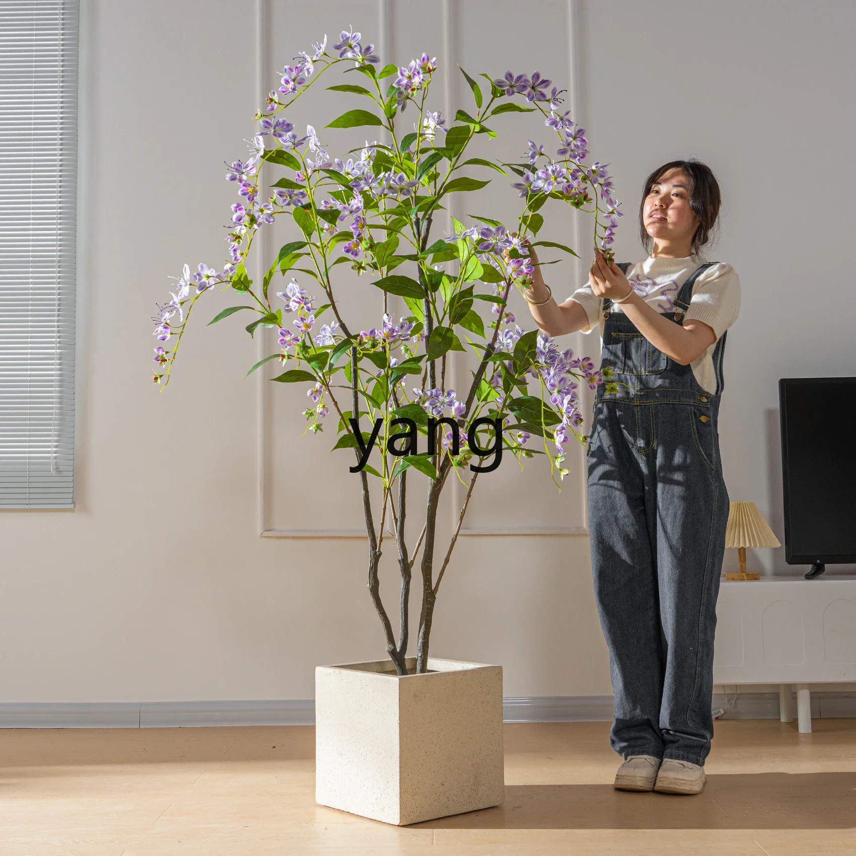 XYY светлый роскошный высококачественный вертикальный шелковый жасмин имитация