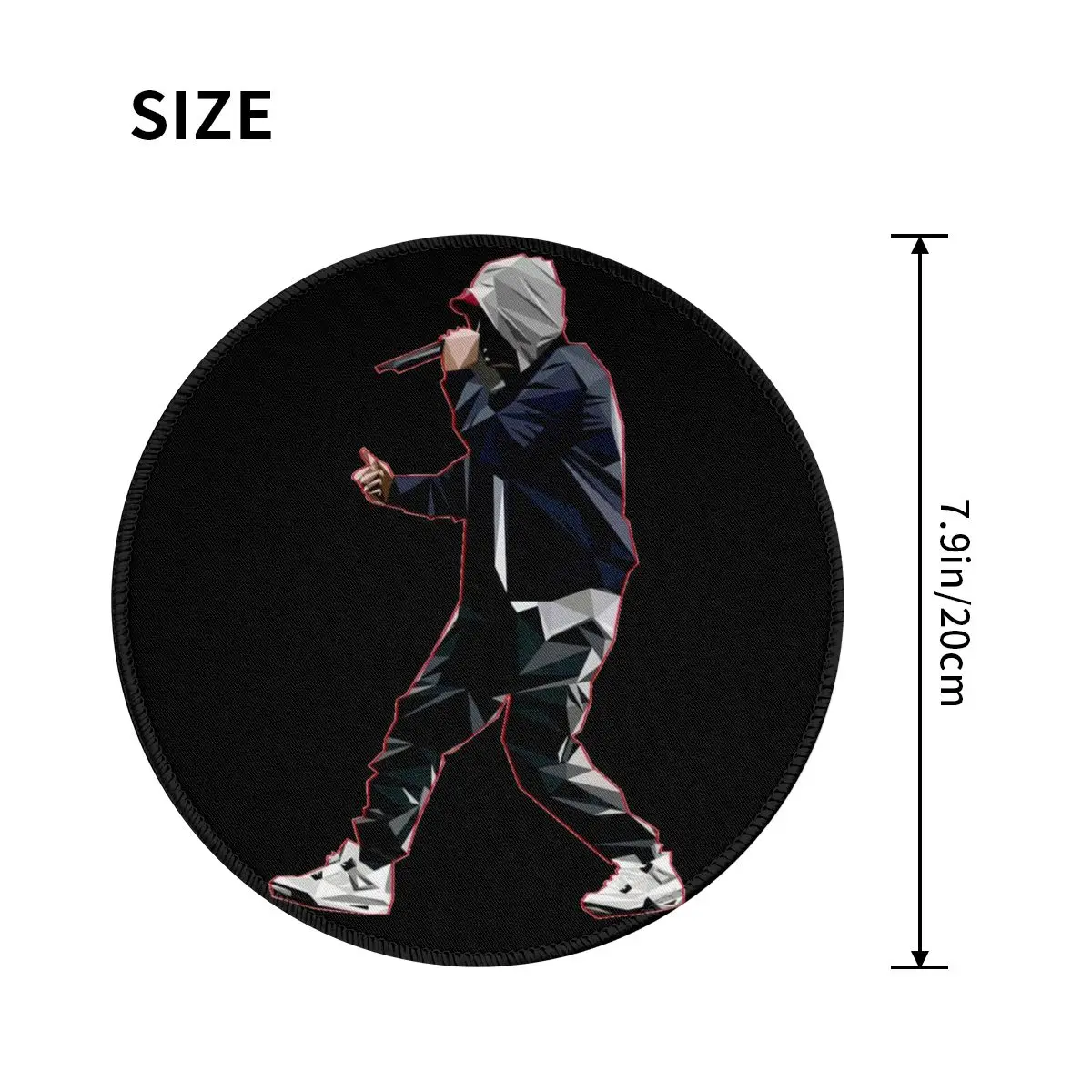 Антискользящий дешевый коврик для мыши фото эстетики с изображением Эминема