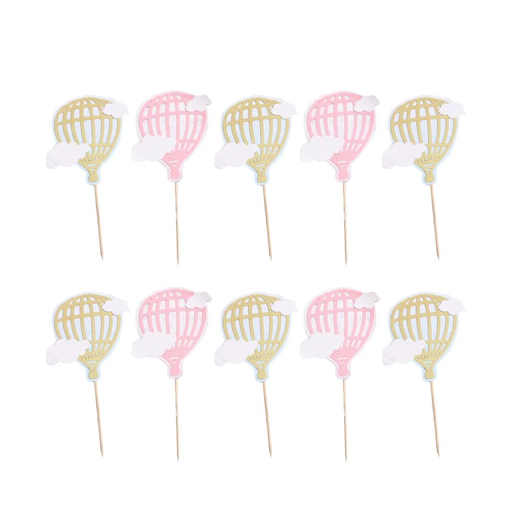 

10Pc Cake Decor Adorable Clouds Creative Decoration Cupcake Toppers for Party