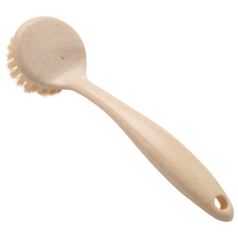 

3X Kitchen Cleaning Brushes Long Handle Wash Pot Dish Washing Brush Can Be Hanging Sink Stove Cleaning Brush