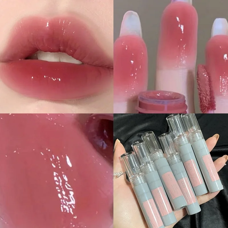 

Mirror Water Lip Gloss Waterproof Long Lasting Color Rendering Plump Lip Glaze Transparent Glass Crystal Jelly Lipstick Makeup