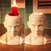 nosebleeding head resin candlestick candle holder sculpture decor home desktop decor crafts ornaments