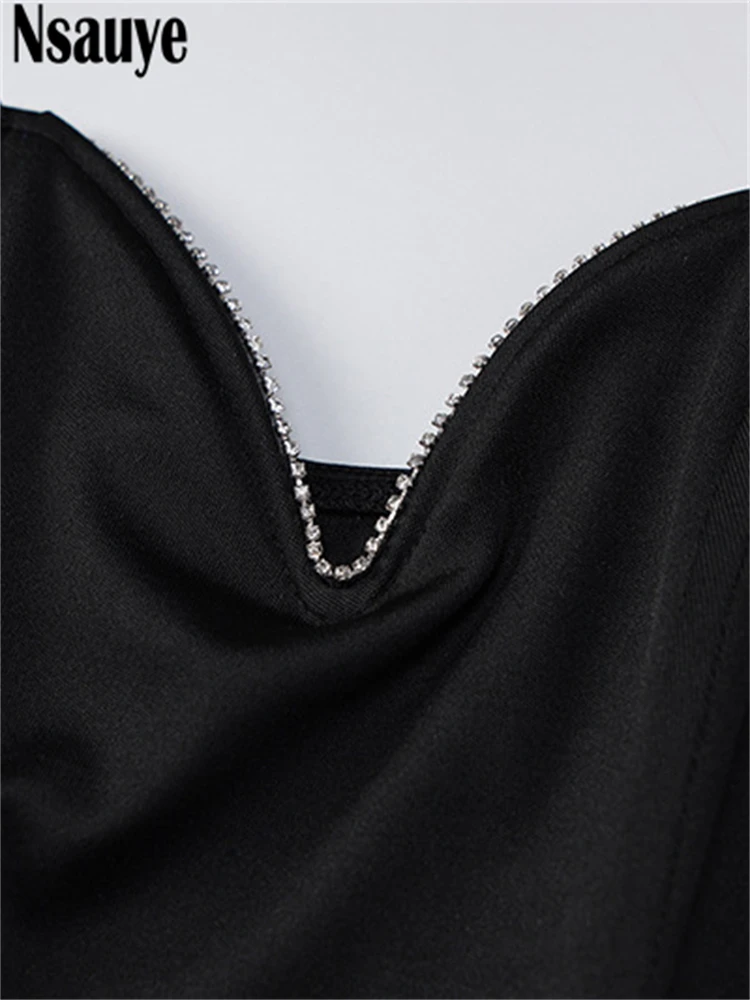 Nsauye Y2K без рукавов винтажный Бюстье корсет Топы Женские Ночные Клубные