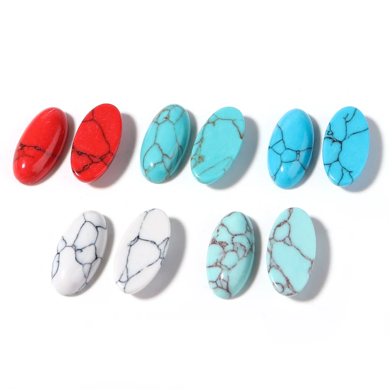 

Синий натуральный камень в форме шаттбола Кабошон DIY браслет ювелирные изделия бирюзовое кольцо основа аксессуары для украшения дома