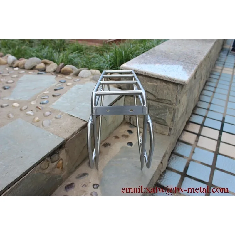 Фото Велосипедный багажник XACD Super Light Titanium, задний, с ручной полировкой, грузоподъемность 25 кг, модель RR004 №4