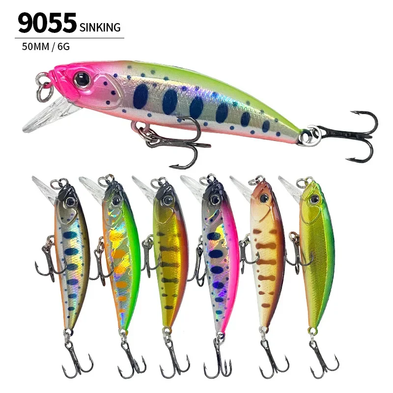Фото Рыболовная Приманка Minnow luya 50 мм/6 г, пресноводный макоу с изогнутым ртом, погружная биометрическая ложная приманка, искусственная приманка, жесткая приманка №2