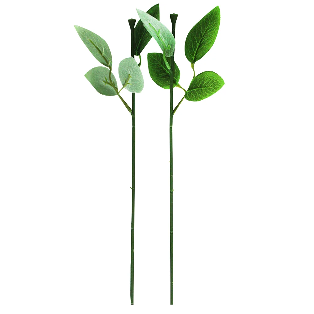 

Wire Stem Flower Stems Floral Artificialleaves Rose Green Greenery Faux Leafbouquet Branches Making Arrangement Florist