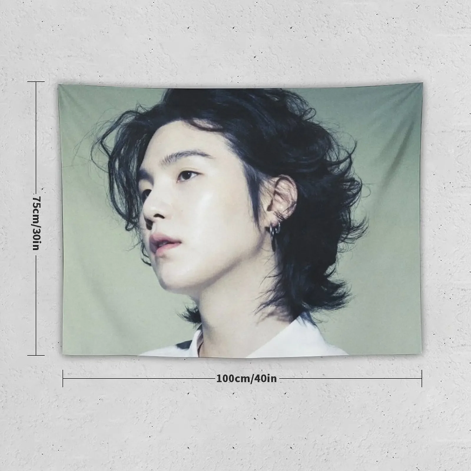 Гобелен Yoongi #8 с длинными волосами комнатный декор для девочек скандинавский