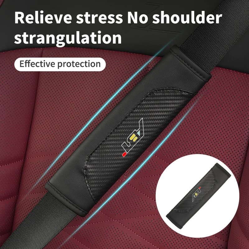 2 шт. кожаные накладки для автомобильного ремня безопасности