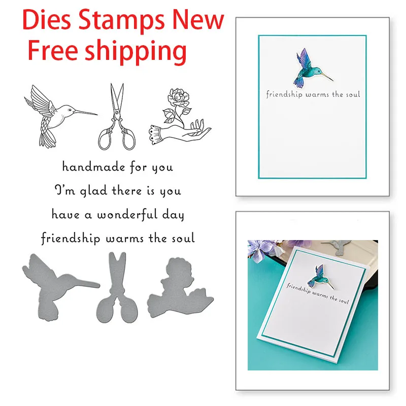 

Let'S Chat Soon Icons Metal Cutting Dies Stamps For Diy Scrapbook/Photo Album Decor Embossed Paper Cards