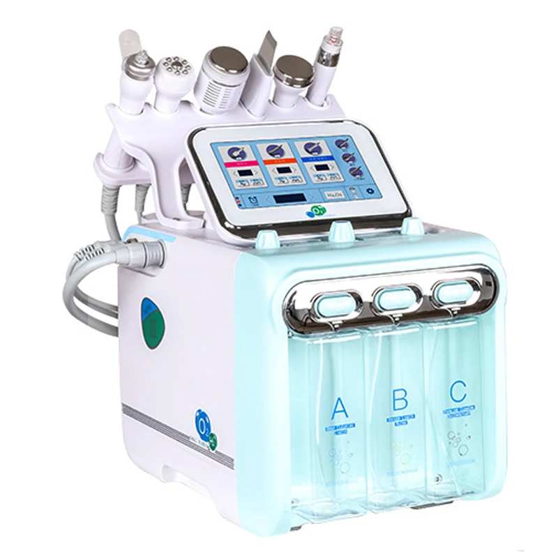 

6 In 1 Hydro Dermabrasion Small Bubble Skin Care Beauty Machine Water Oxygen Jet Hydro Deep Cleaning Peeling Microdermabrasion