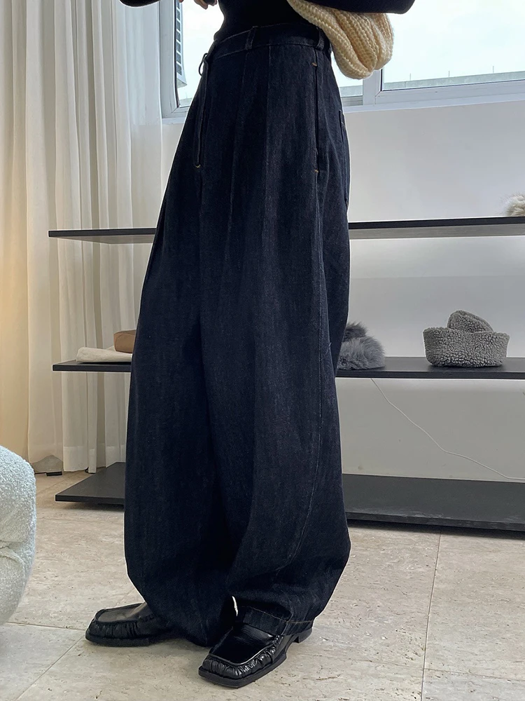 Винтажные свободные джинсы LANMREM