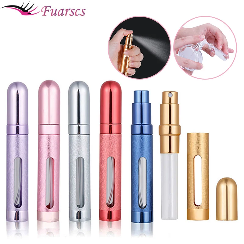 

12ML Mini Perfume Bottle Atomizer Refillable Perfume Spray Bottle Portable Travel Aluminum Cosmetic Empty Spray Scent Pump Tool
