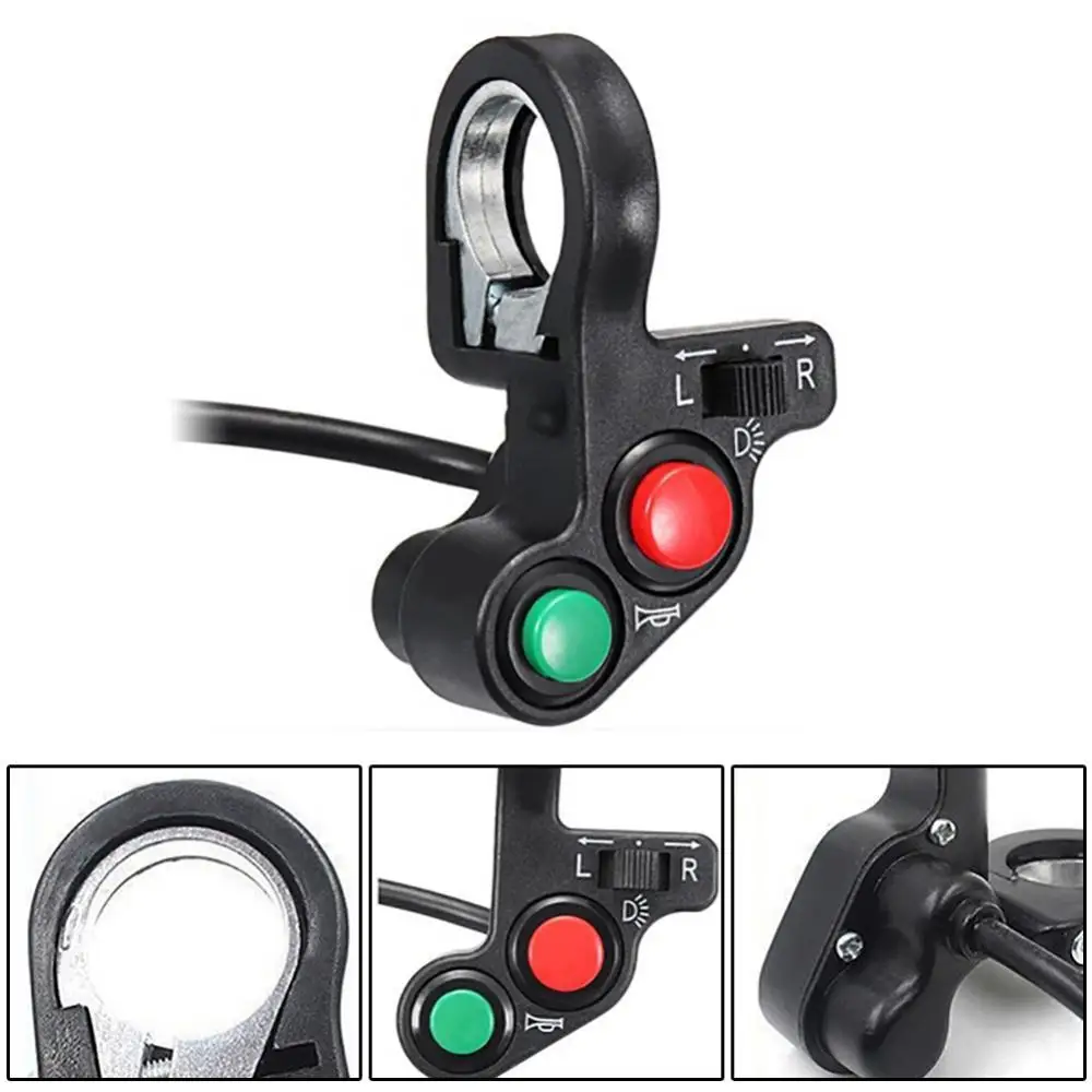 

3 in 1 Motorcycle Headlight Horn Turn Signal Light Indicator Control Switch