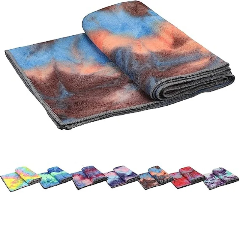 

Yoga Towels Non Slip Hot Yoga Towel Skidless Waffle Texture 100% Absorbent Odorless Microfiber Yoga Blanket Standard 24 x72 inch