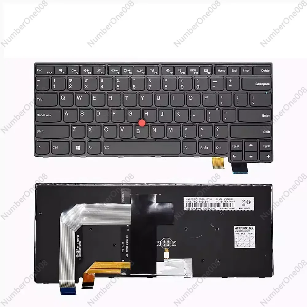 Новая клавиатура с подсветкой для Lenovo Thinkpad 13 S2 2nd T460S T470S T460P T470P 01EN682 01EN 723 US