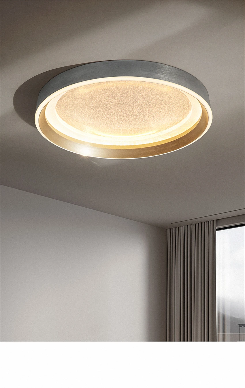 

Nordic Luxury Round LED Ceiling Light Living Room Dining Room Bedroom Simple Dimming Lighting Hotel Villa Home Deco Ceiling Lamp