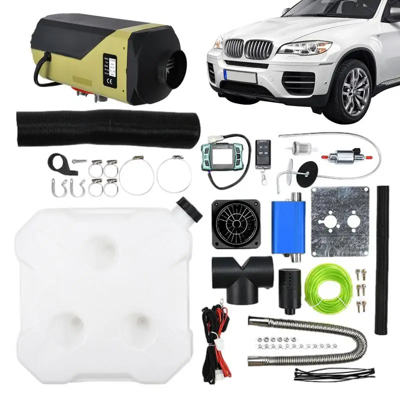 

5KW Car Heater 12V/24V Diesel Air Heater LCD Switch Cab Heating Boat Yacht RV Truck Bus Motorhomes Caravans Van Parking Heater