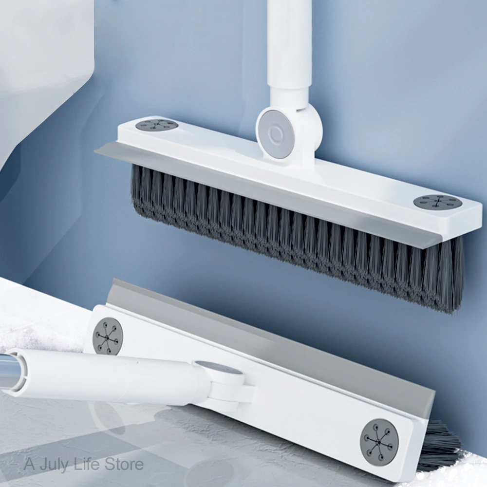 2 в 1 щётка-скребок для чистки пола с длинной ручкой