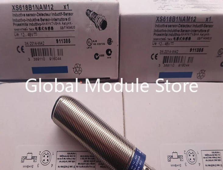 

XS618B1NAM12 XS618B1PAM12 Новый бесконтактный переключатель с тремя проводами, нормально открытый подключаемый датчик, в наличии, быстрая доставка