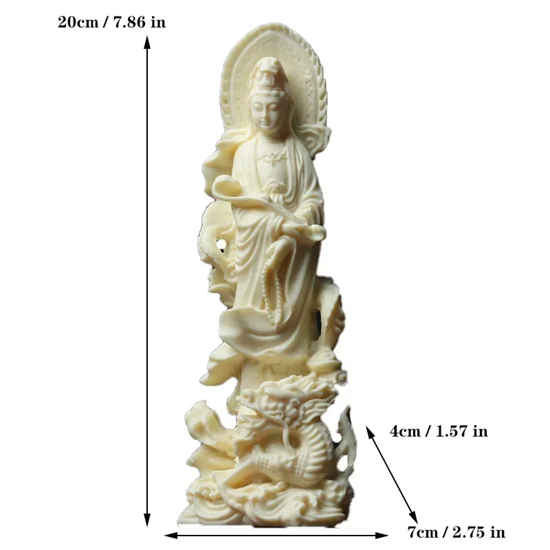 Статуя Ruyi Yulong Guanyin женская статуя из смолы скульптура для дома офиса фэн-шуй