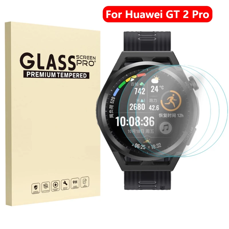 

HD Tempered Glass Film For Huawei Watch GT 2 Pro Anti-Scratch Screen Protector Glass Film for Huawei GT2 Pro Smartwatch