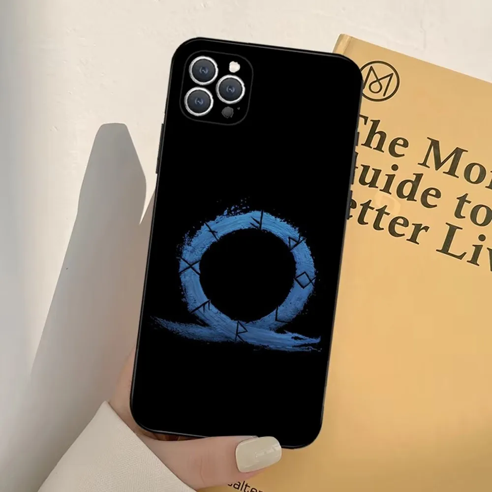 Чехол для телефона Game God Of W-War iPhone 16 15 14 13 12 11 Pro X XS Max XR Plus мягкий черный мини-Чехол
