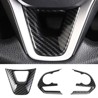car steering wheel carbon fiber pattern cover button panel trim for toyota avalon corolla rav4 2019 2020 2021 accessories