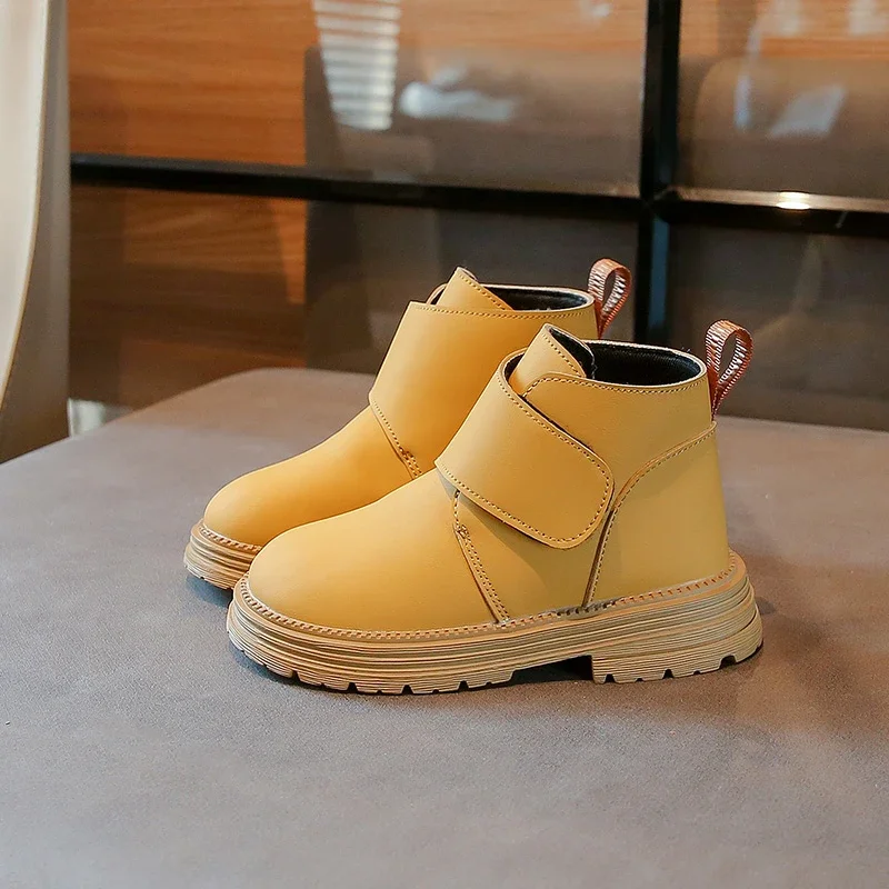 Ботинки для девочек на плоской подошве с низким вырезом водонепроницаемые