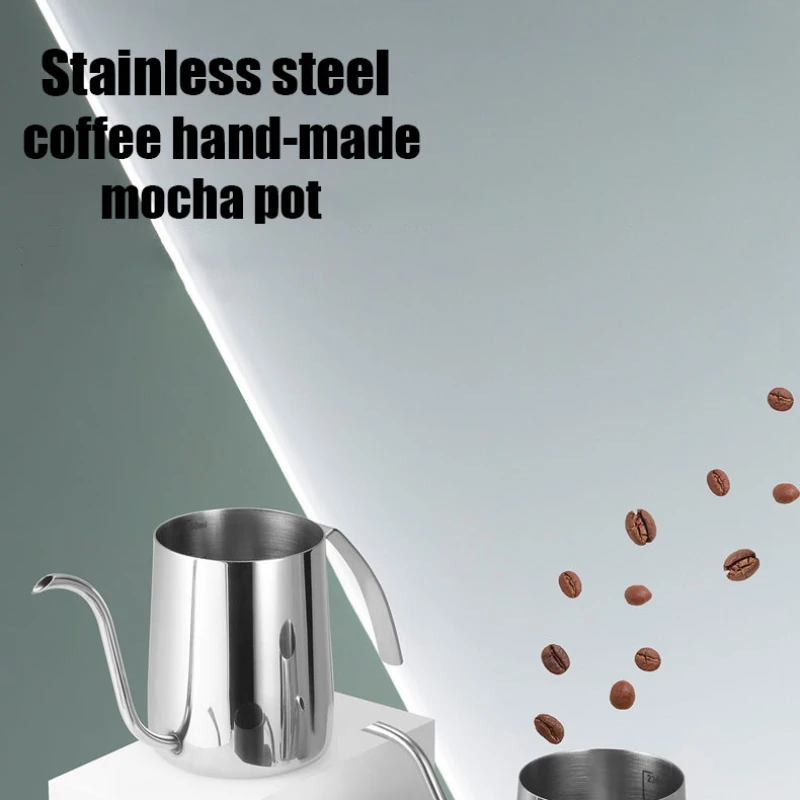 

250ml/350ml 304 Stainless Steel Long and Narrow Gooseneck Spout Pot Hand Drip Pot Pouring Coffee Pot Coffee Tea Pot