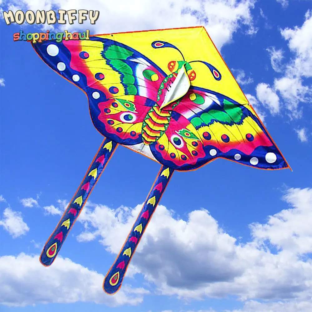 

Outdoor Fun Butterfly Kite with Handle Line Children Kite Flying Toys Easy Control Ripstop Kites Delta Kite Kites for Adults