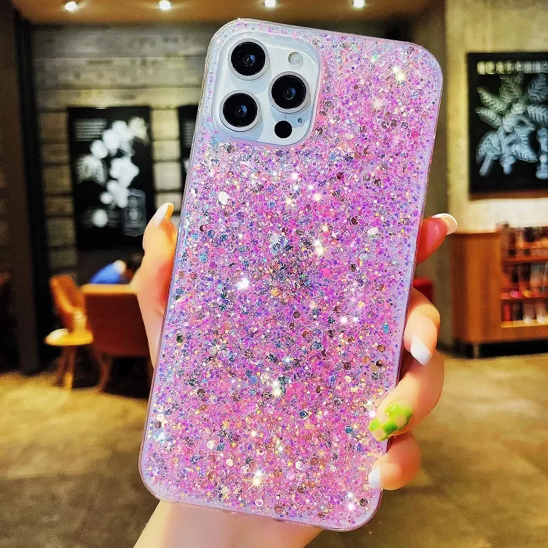 

Case For Realme 8 C20 C20A C21 C21Y GT Narzo 30 V13 V15 5i 5 7 i C17 C11 C12 C15 X7 C2S C2 Q2 V3 V5 Pro Bling Glitter Back Cover