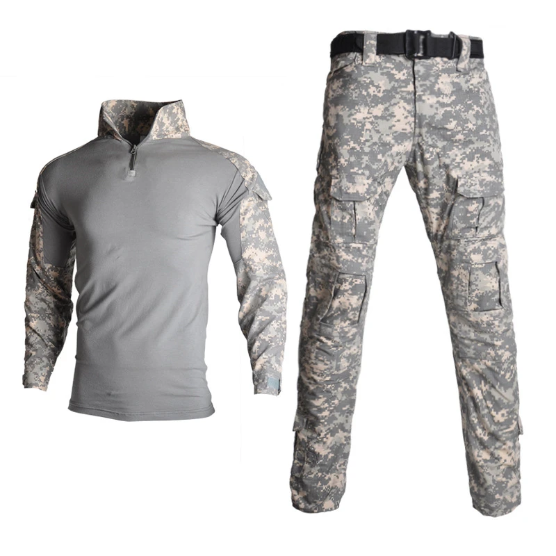 

Tactical Camouflage Military Uniform Clothes Suit Men US Army Clothes Military Combat Shirt Rapid Assault Hunting Clothing Set