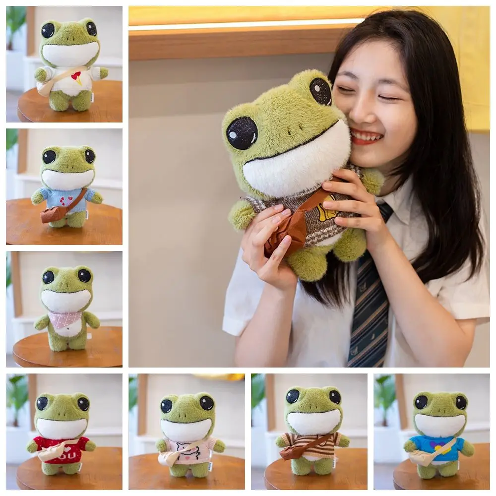 

11,8 дюймов, подарок для друга, вечеринки, зеленый цвет, кавайная мягкая плюшевая лягушка, узор, зеленая лягушка, Плюшевые Уши