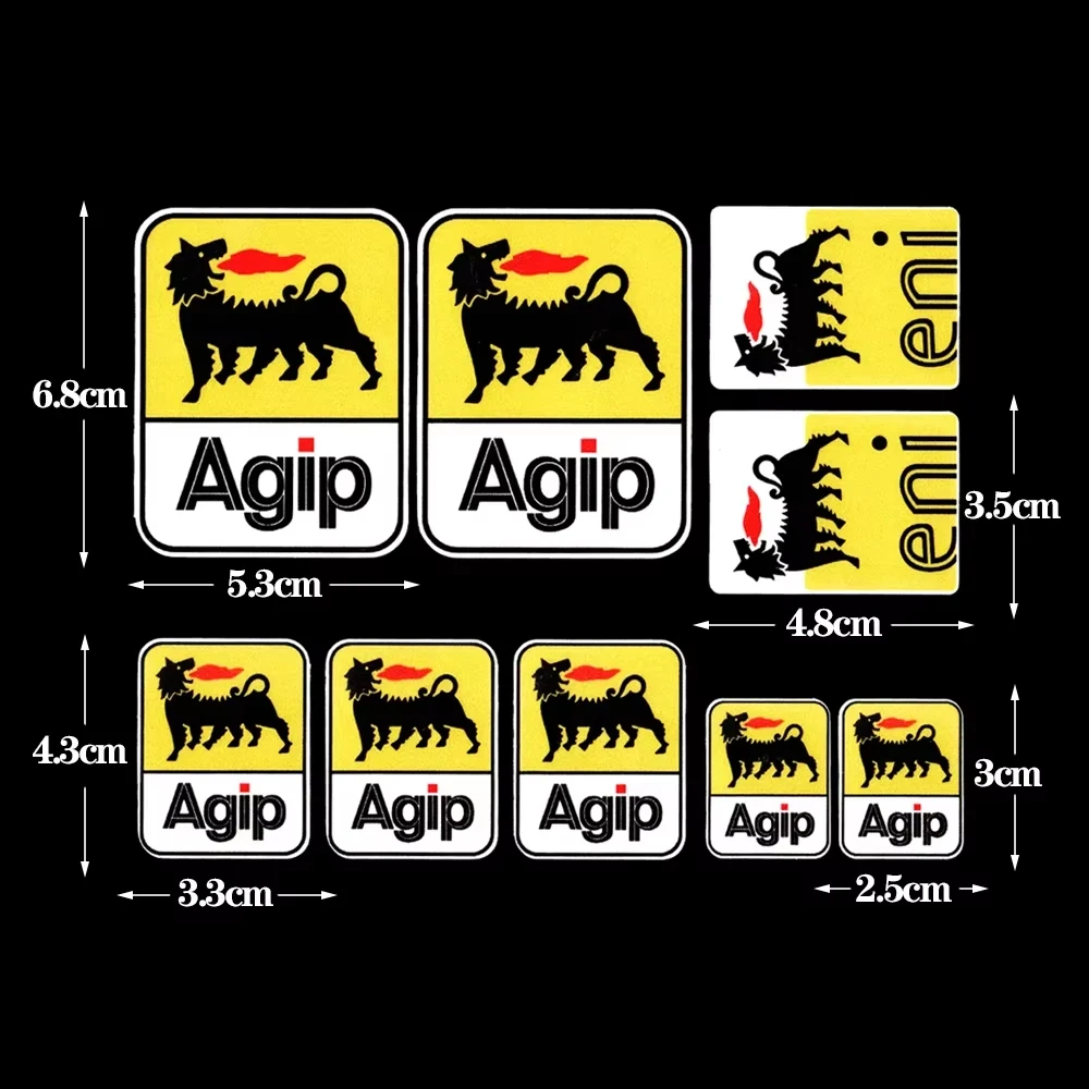 

Наклейки на мотоцикл AGIP Eni, масляные смазки, ламинированная графика Aprilia, светоотражающая наклейка для KTM YAMAHA Kawasaki Suzuki Honda BMW