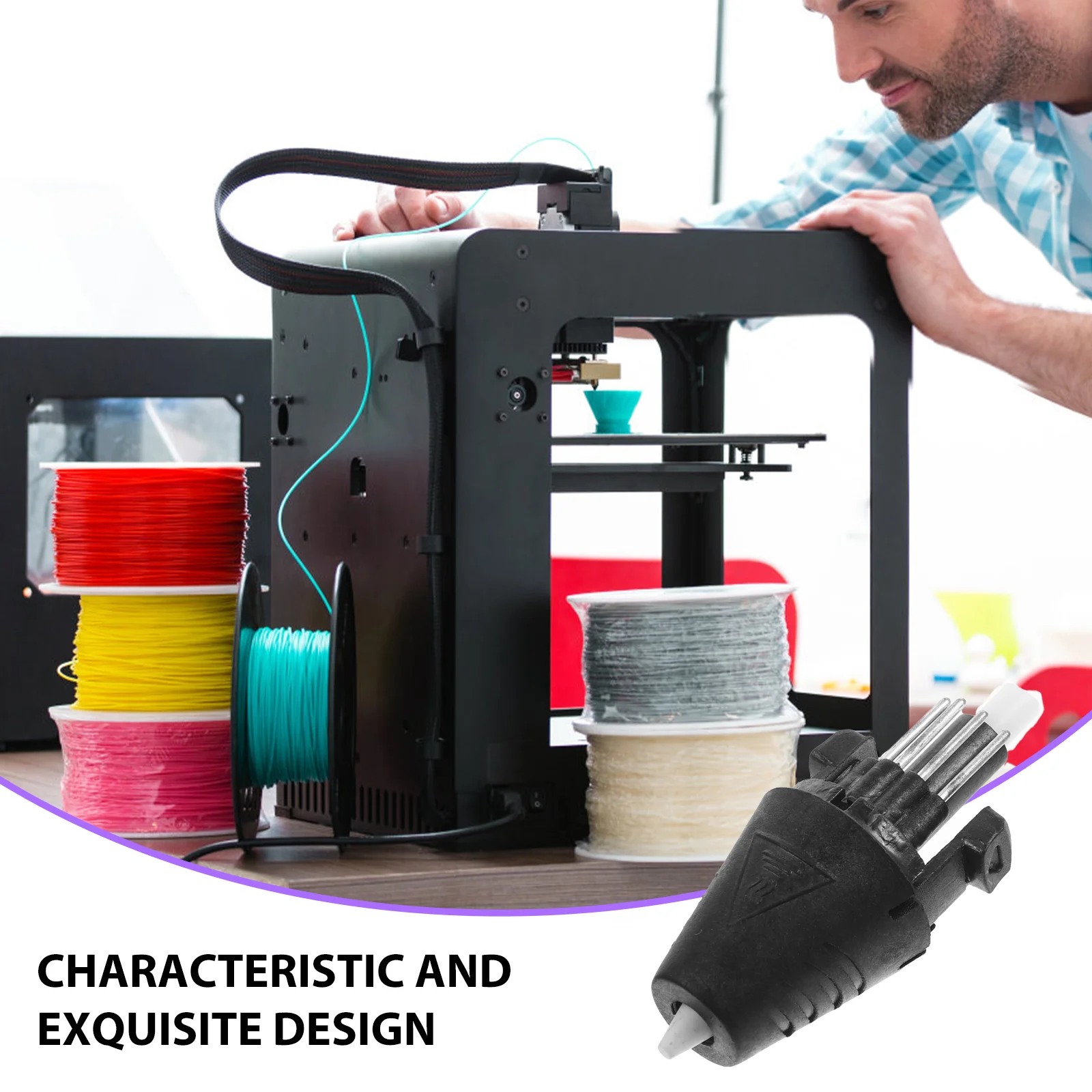 3-сменная интегрированная вставленная конструкция печатающей головки ручки